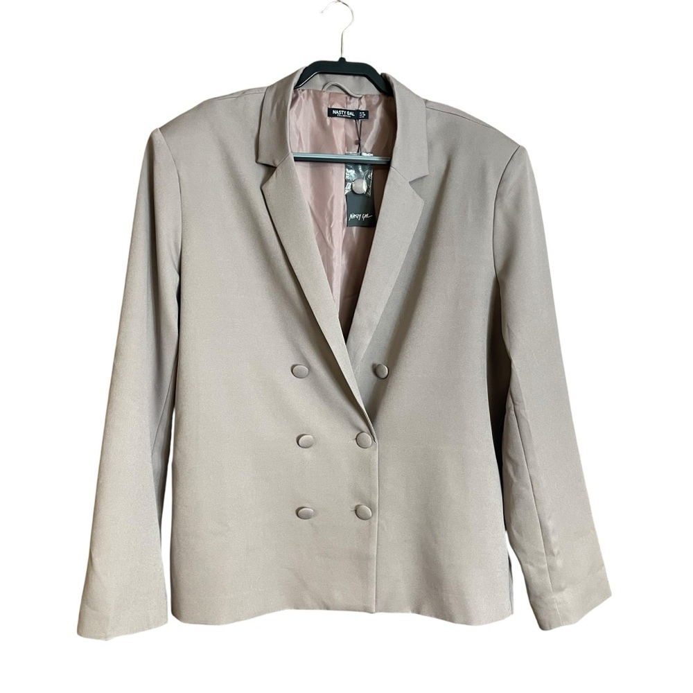 Nasty Gal NWT double breasted boxy oversize blazer 14